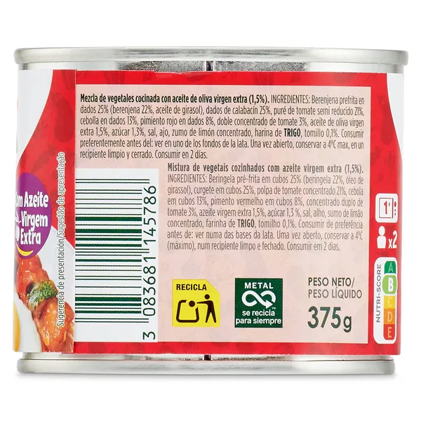 Ratatouille Bonduelle 375 g 2