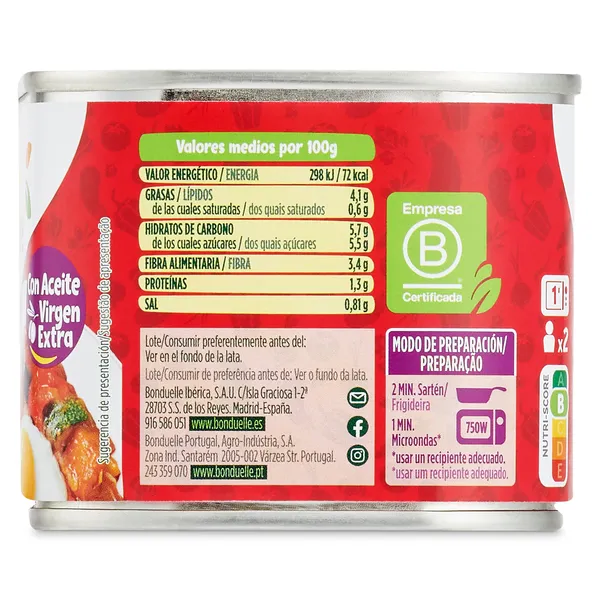 Ratatouille Bonduelle 375 g 3