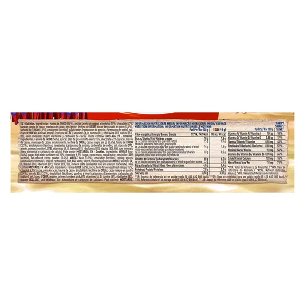 Galletas con pepitas de chocolate oceanix Cuétara Tostarica 400 g 3