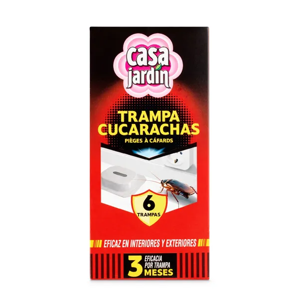 Trampa para cucarachas Casa Jardín caja 6 unidades 2