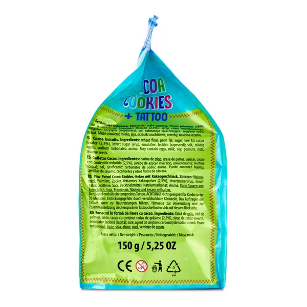 Galletas de cacao Patrulla Canina Nickelodeon bolsa 150 g 4