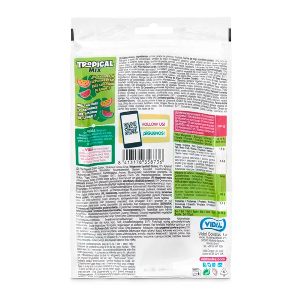 Golosinas tropical mix Vidal bolsa 180 g 2