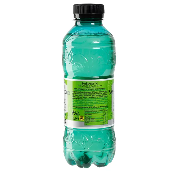 Refresco de té verde con aloe vera zero San Benedetto botella 50 cl 2