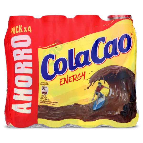 Batido de cacao energy Colacao 4 x 188 ml 2