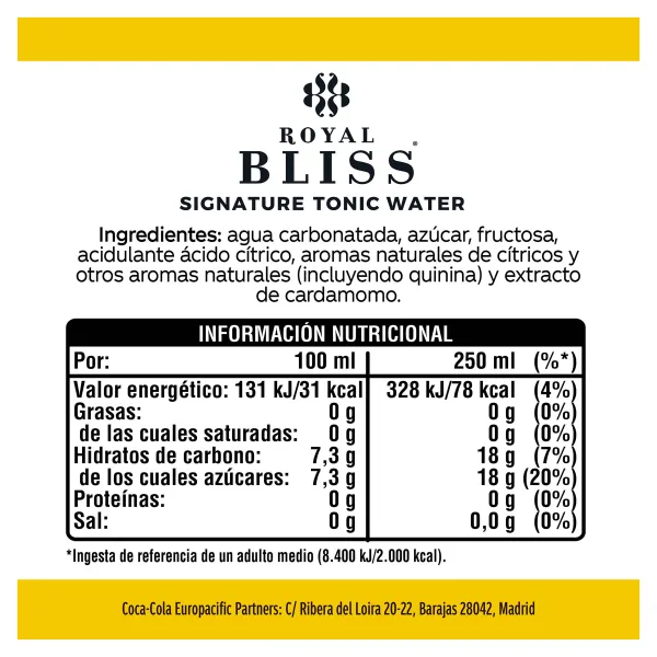 Tónica signature Royal Bliss 250 ml 2