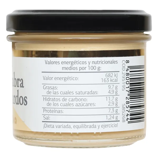 Crema de queso de cabra con anacardos Dia Nuestra Alacena frasco 110 g 3