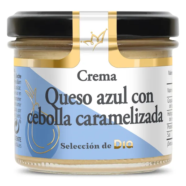 Crema de queso azul con cebolla caramelizada Dia Nuestra Alacena frasco 110 g