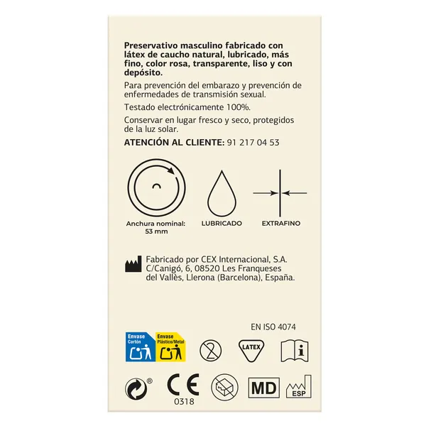 Preservativos de látex sensitive Imaqe de Dia caja 12 unidades 3
