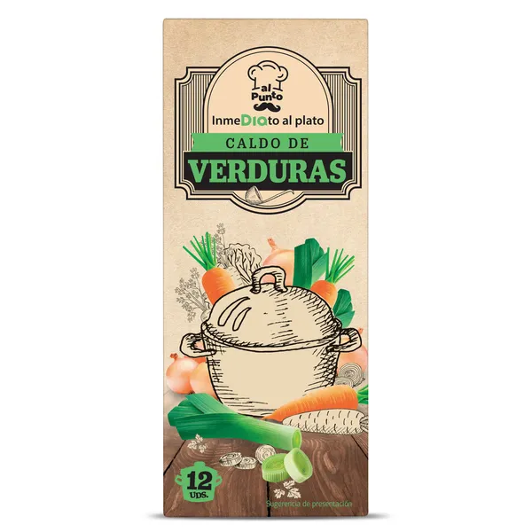 Caldo de verduras Dia Al punto caja 12 unidades 2