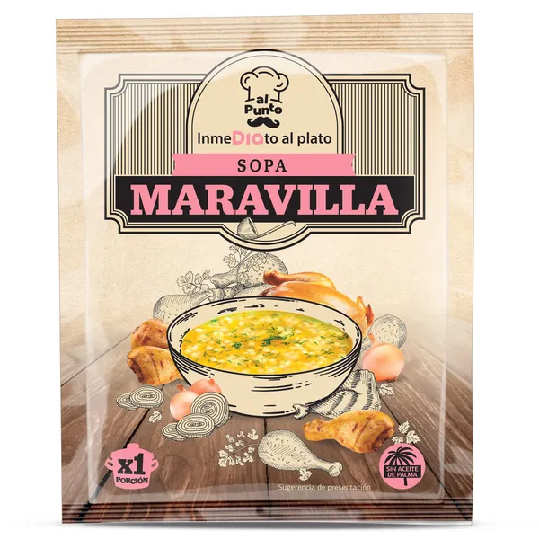 Sopa de pollo con maravilla Dia Al Punto 90 g 2