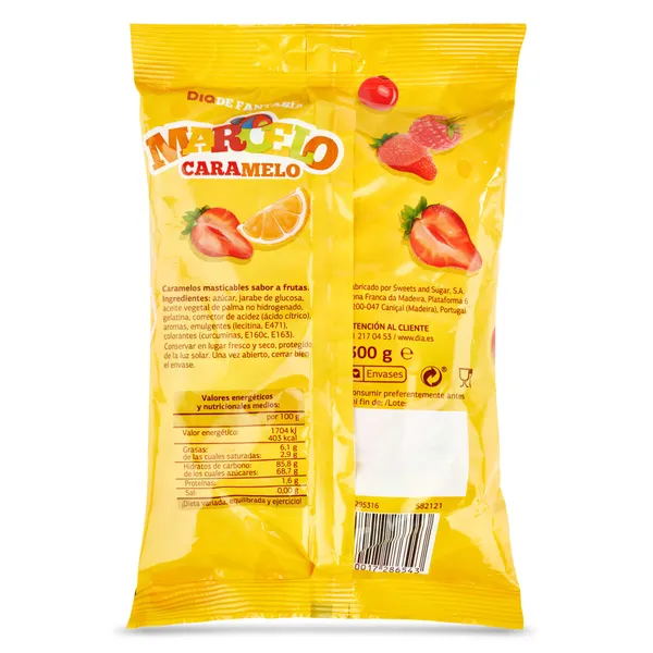Caramelos masticables sabor a frutas Dia Marcelo Caramelo 300 g 3