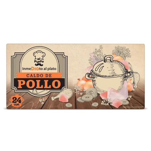 Pastillas de caldo de pollo Dia Al Punto 24 unidades 2