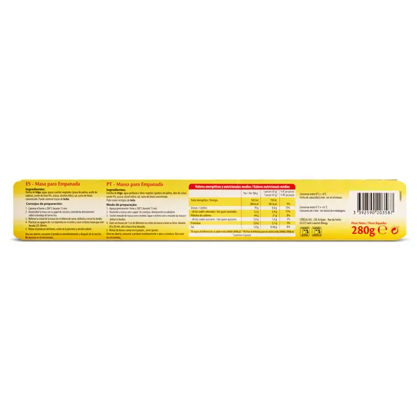 Masa para empanada Cerelia bolsa 280 g 3