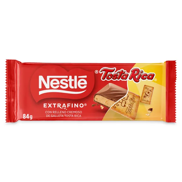 Chocolate con leche relleno de galleta Tosta Rica Nestlé 84 g