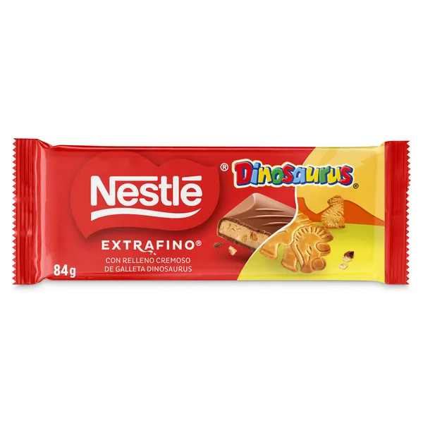 Chocolate con leche relleno de galleta Dinosaurus Nestlé Extrafino 84 g 2