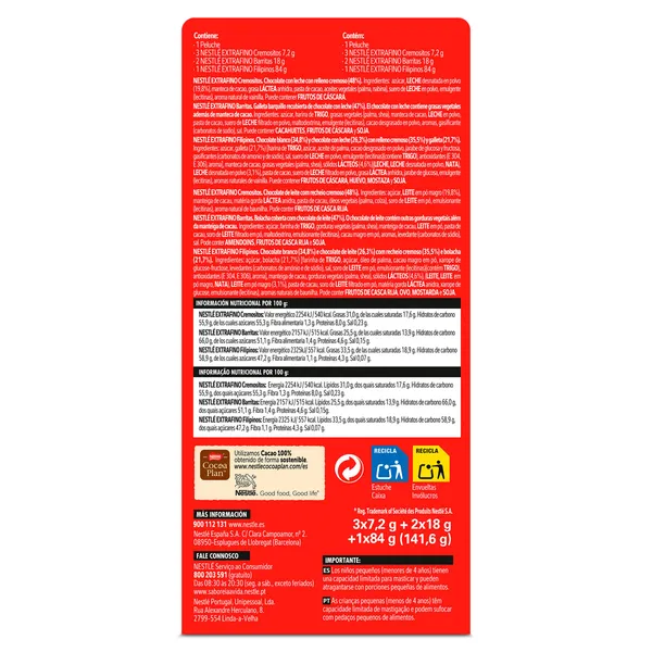 Mix de chocolatinas + peluche Nestlé Extrafino caja 140 g (modelos diferentes) 3