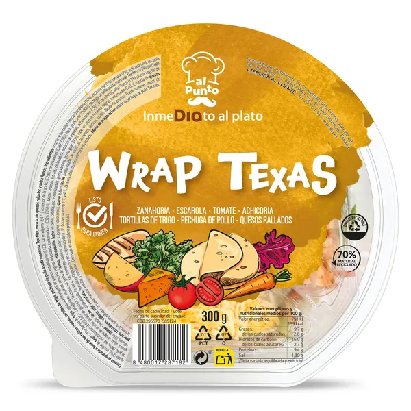 Ensalada wrap texas Dia Al Punto 300 g 2