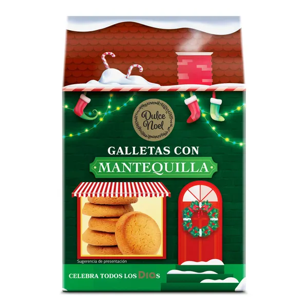 Galletas con mantequilla Dulce Noel Dia caja 125 g 2