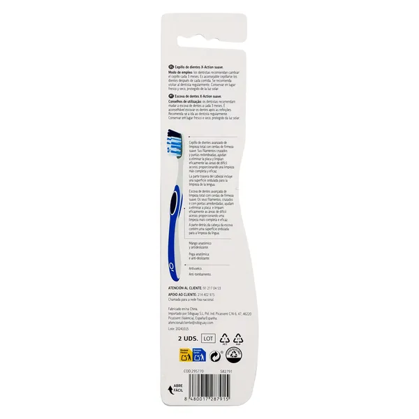 Cepillo de dientes x-action suave Imaqe de Dia blister 2 unidades 2