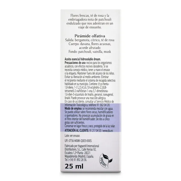 Aceite esencial aromaterapia dream Dia Imaqe caja 25 ml 3