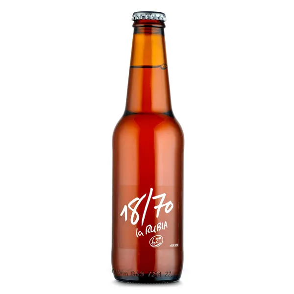 Cerveza especial 18/70 La rubia botella 33 cl