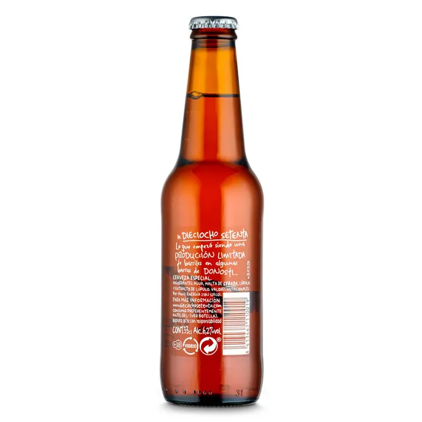 Cerveza especial 18/70 La rubia botella 33 cl 2