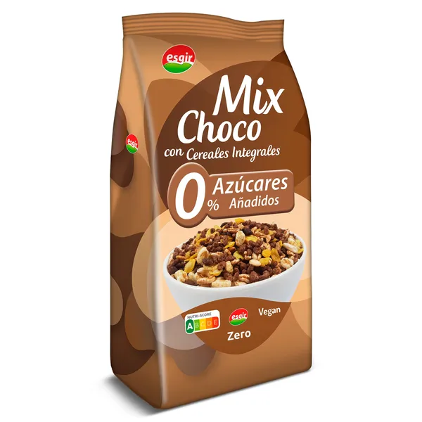 Cereales integrales 0% azúcares añadidos mix choco Esgir bolsa 250 g 3