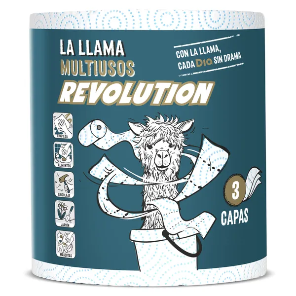 Papel multiusos Revolution 3 capas Dia La Llama 1 unidad 2