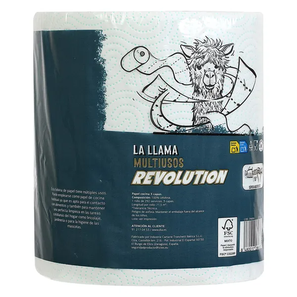 Papel multiusos Revolution 3 capas Dia La Llama 1 unidad 4