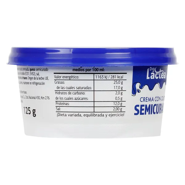 Crema de queso semicurado Dia Láctea 125 g 3