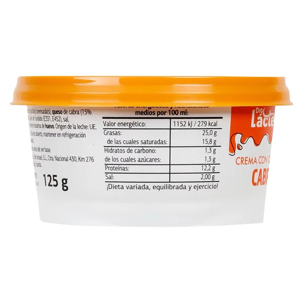 Crema de queso de cabra Dia Láctea 125 g 4