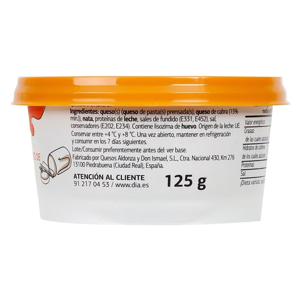 Crema de queso de cabra Dia Láctea 125 g 5