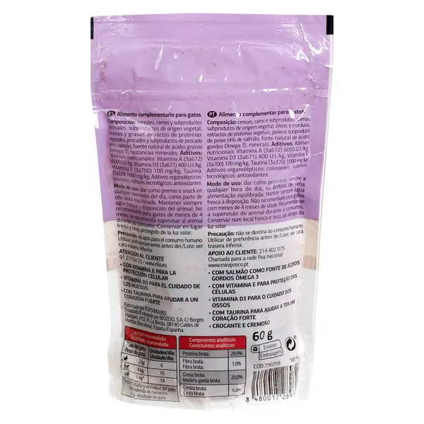 Snacks para gatos rellenos con salmón Dia Deligato 60 g 3