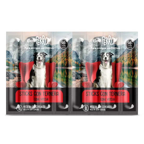 Snack para perros sticks con ternera Deliperro de Dia bolsa 88 g 2
