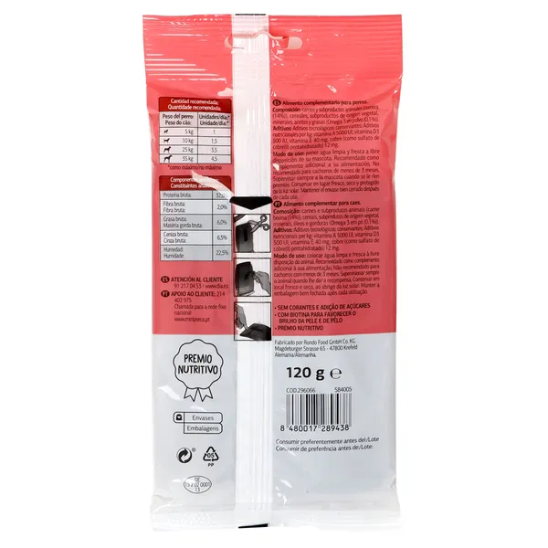 Snack para perros tiras con ternera Deliperro de Dia bolsa 120 g 3