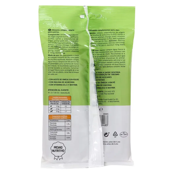 Sticks dentales para perros Dia Deliperro 180 g 3