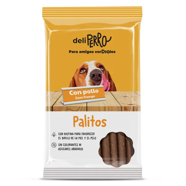 Snack para perros palitos con pollo Dia Deliperro 200 g 2