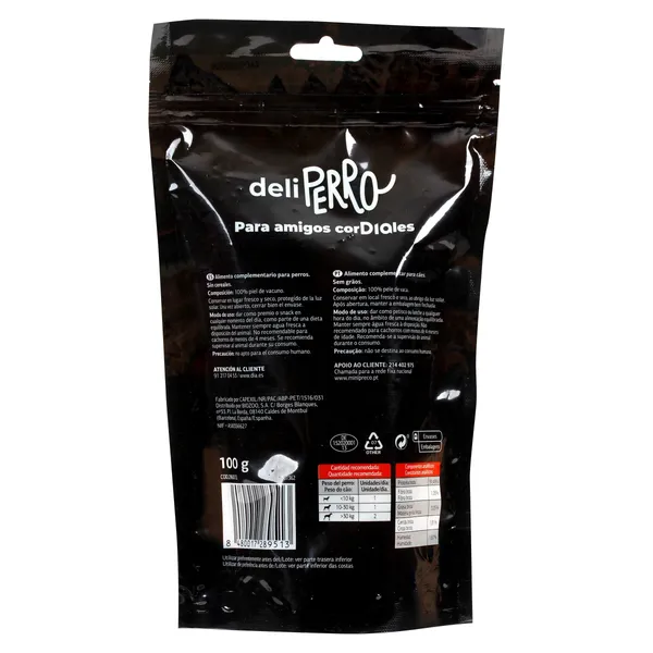 Snack para perros sticks de cuero natural  Deliperro de Dia bolsa 100 g 2