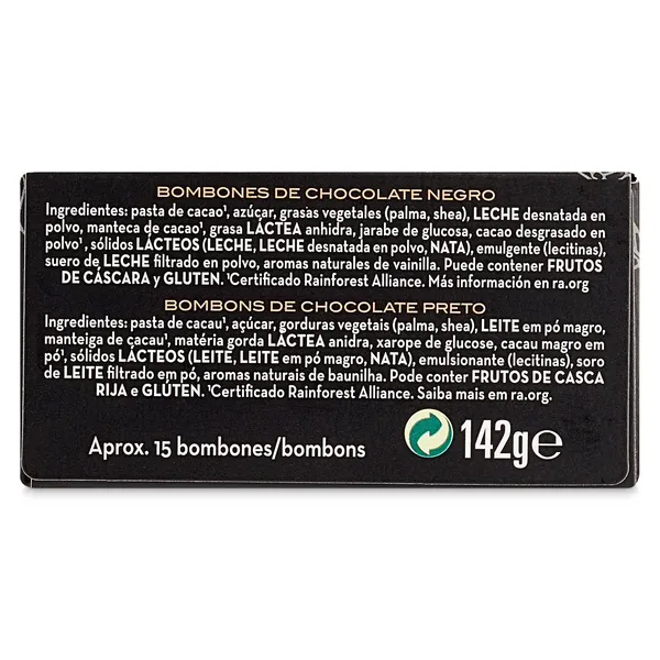 Bombones de chocolate negro 70% cacao Nestlé Dark caja 142 g 3
