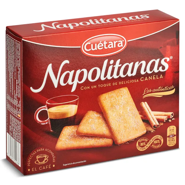 Galletas con canela Cuétara Napolitanas caja 426 g 3