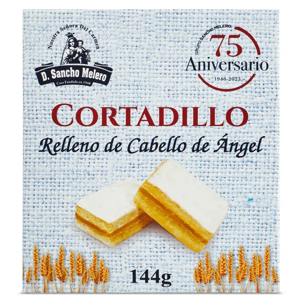 Cortadillo relleno de cabello de Ángel La flor de Antequera caja 144 g 2