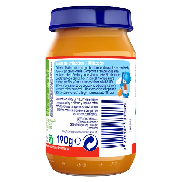 Puré de arroz con tomate y pavo Nestlé 190 g 4