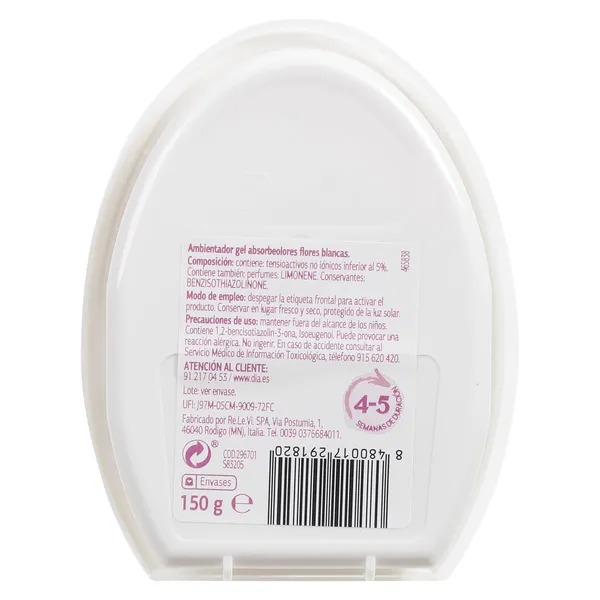 Ambientador gel flores blancas Dia Super Paco 150 g 3