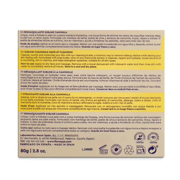 Desmaquillante sublime camomila Flor de mayo bote 80 g 3