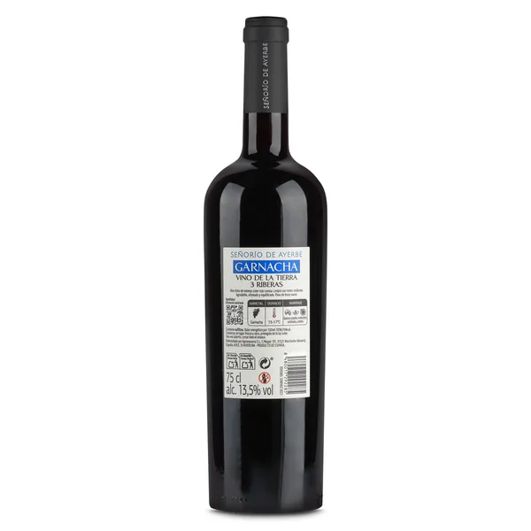 Vino tinto garnacha Señorío de Ayerbe botella 75 cl 2