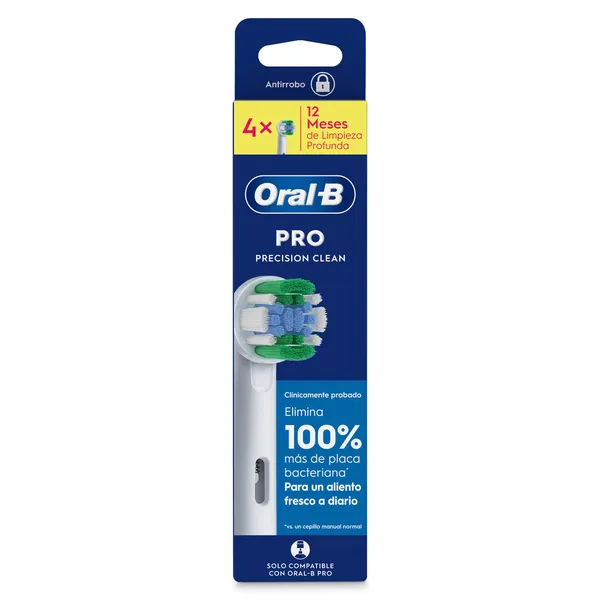 Cabezal de recambio para epillo de dientes pro precision clean Oral-B blister 4 unidades