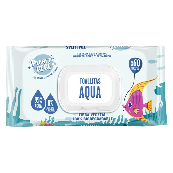 Toallitas aqua Dia Planeta Bebé 60 unidades 2