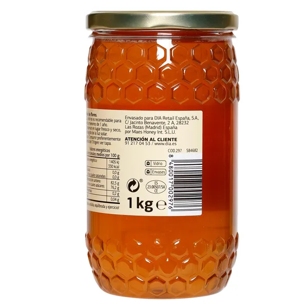 Miel de flores Mielove de Dia frasco 1 Kg 4