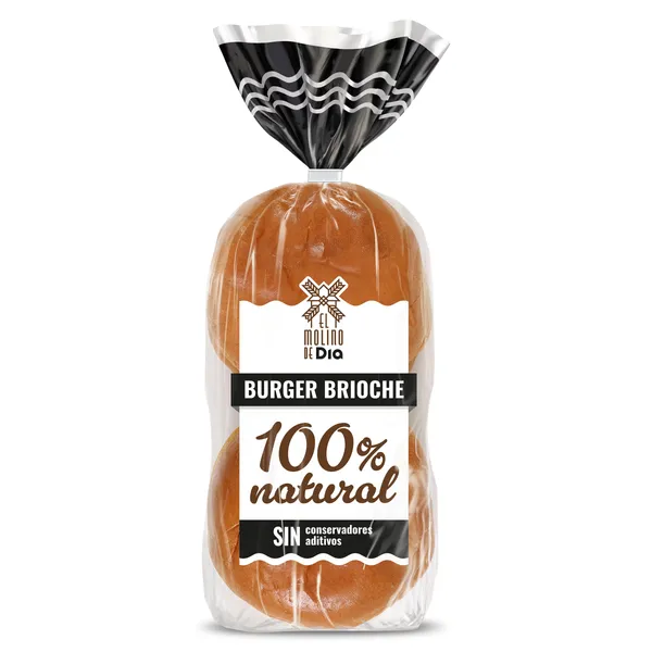 Pan de hamburguesa brioche El Molino de Dia 300 g 2