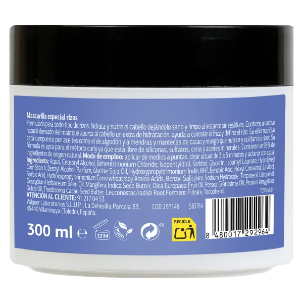 Mascarilla para pelo rizado Método Curly Dia Imaqe bote 300 ml 3